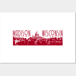 Madison Wisconsin Skyline Posters and Art